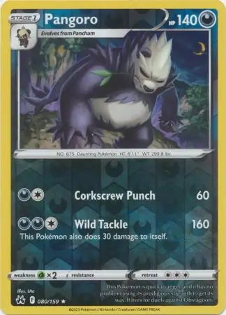 Crown Zenith Pangoro #80/159 reverse holo